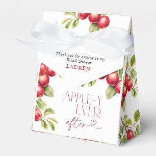 Modern Appley Ever After Apple Bridal Shower Favour Box