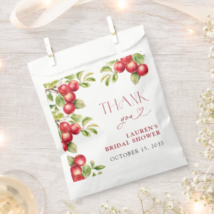 Modern Appley Ever After Apple Shower Thank You Favour Bags