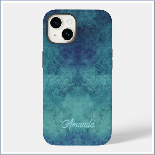 Modern Aqua and Purple Abstract Case-Mate iPhone 14 Case