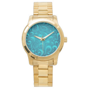 Modern Aqua Blue Trendy Watch