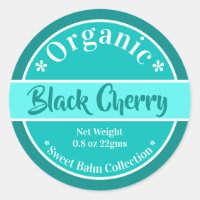 Modern Aqua Organic Lip Balm Label