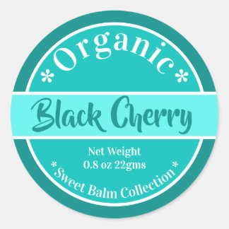 Modern Aqua Organic Lip Balm Label