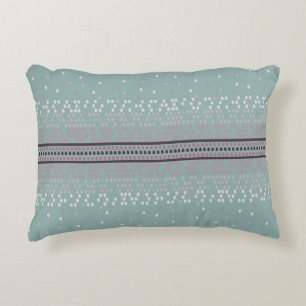 Modern Aqua Speckled  Decorative Cushion