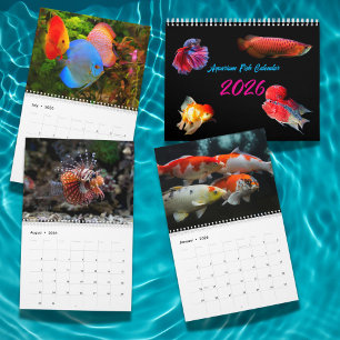 Modern Aquarium Fish 2026 Photo Personalized  Calendar