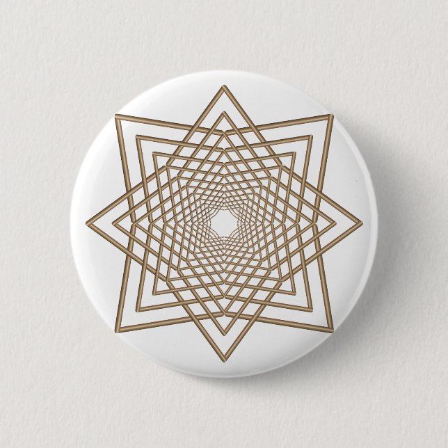 modern arabesque 6 cm round badge (Front)