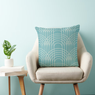 Modern arc lines pattern cushion