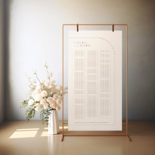 Modern Arch Alphabetical Wedding Seating Charts