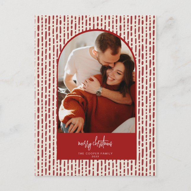 Modern Arch Christmas Card (Front)