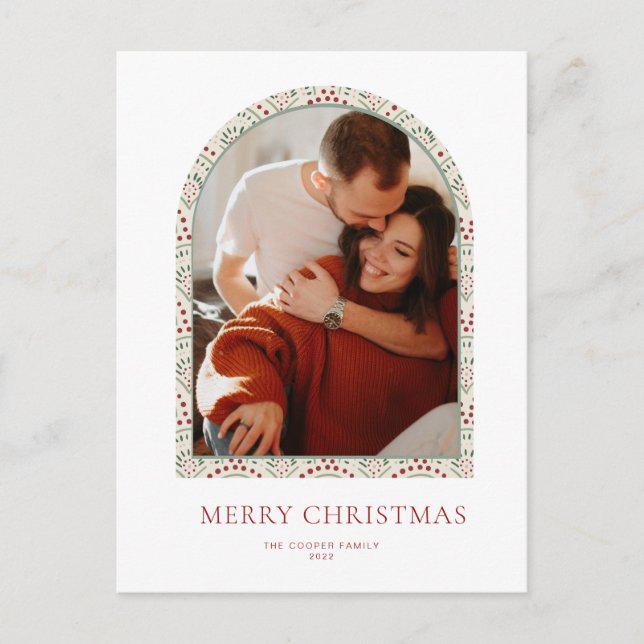 Modern Arch Christmas Card (Front)