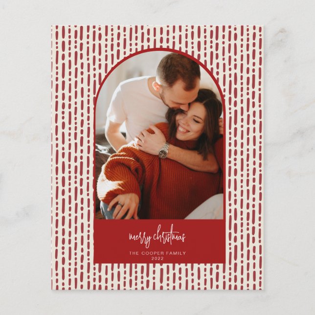 Modern Arch Christmas Card (Front)