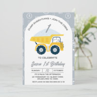 Modern Arch Dump Everything Dump Truck Birthday