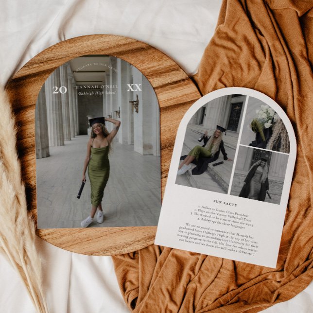 Modern Arch Frame Graduation Announcement (Creator Uploaded)