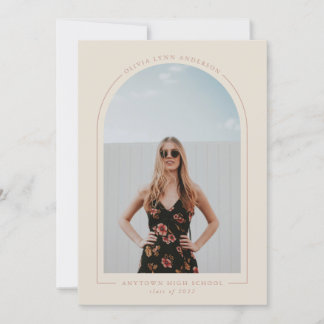 Modern Arch Graduation Announcement
