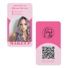 Modern arch makeup pink photo qr code logo