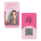 Modern arch makeup pink photo qr code logo