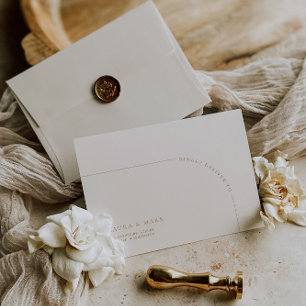 Modern Arch Minimalist Return Address Wedding RSVP Envelope