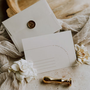 Modern Arch Minimalist Wedding Envelope