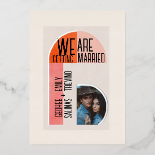 Modern Arch, Orange and Pink, Photo Area