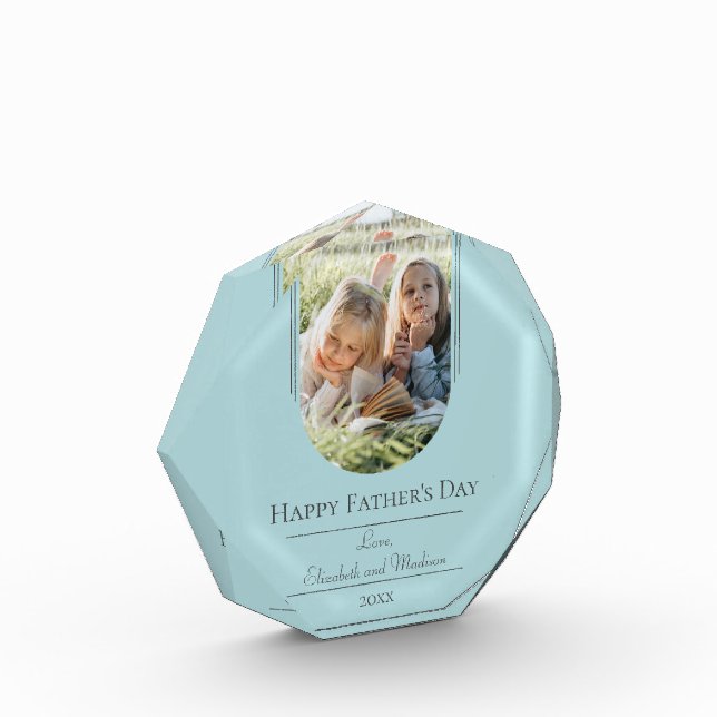 Modern Arch Photo Father's Day | Teal (Left)