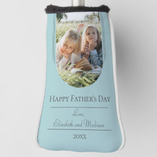 Modern Arch Photo Father's Day | Teal Golf Head Cover