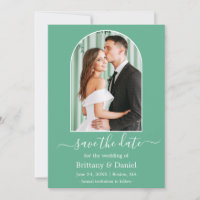 Modern Arch Photo Frame Neo Mint Green