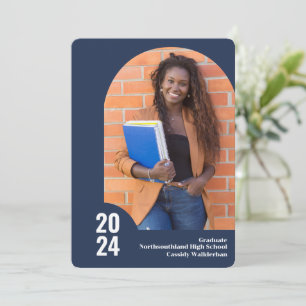 Modern Arch Photo Graduation Announcement