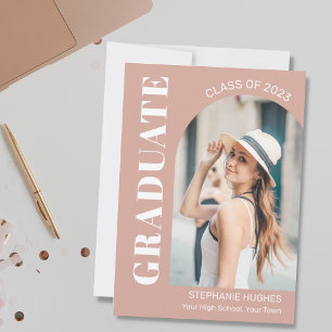 Modern Arch  Photo Graduation Announcement 