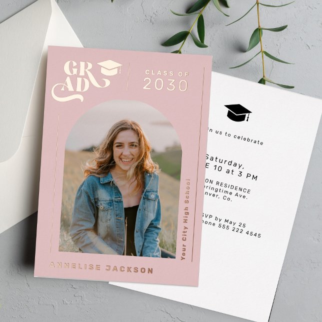 Modern arch photo graduation rose gold  (Creator Uploaded)