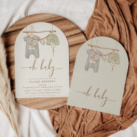 Modern Arched Boho Baby Clothes Baby Shower