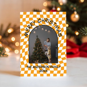 Modern Arched Christmas Photo Card