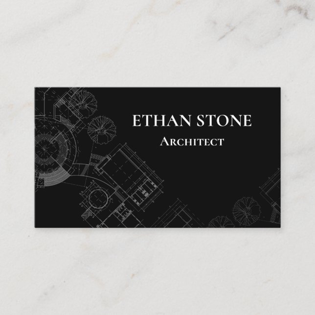 Modern Architect Business Card (Front)