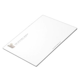 Modern Architectural Blocks Logo Minimalist Large Notepad