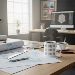 Modern Architectural Facade Design Mug