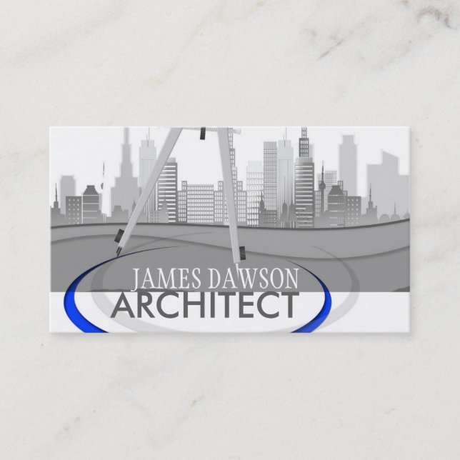 Modern Architecture Architect Business Cards (Front)