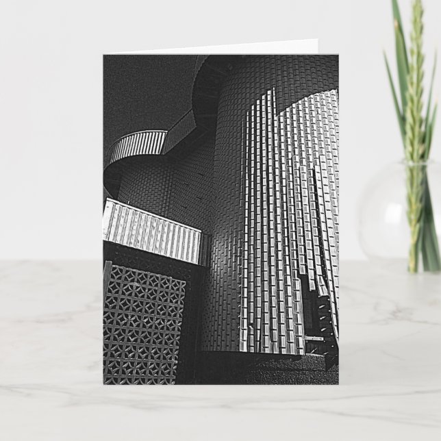 Modern Architecture Greeting Card (Front)