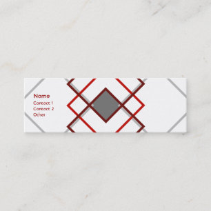 Modern  Argyle Mini Business Card