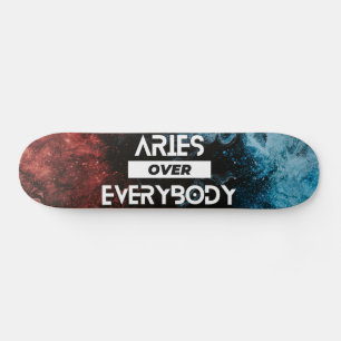 Modern Aries Zodiac Skateboard