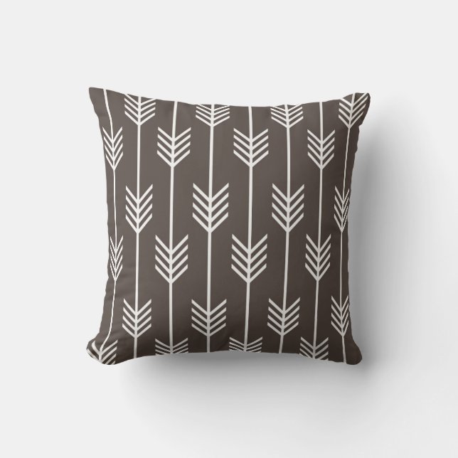 Modern Arrow Fletching Pattern Coffee Cushion (Front)