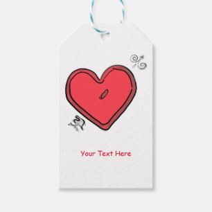 Modern Arrow & Heart Valentines Chic Party Favour Gift Tags