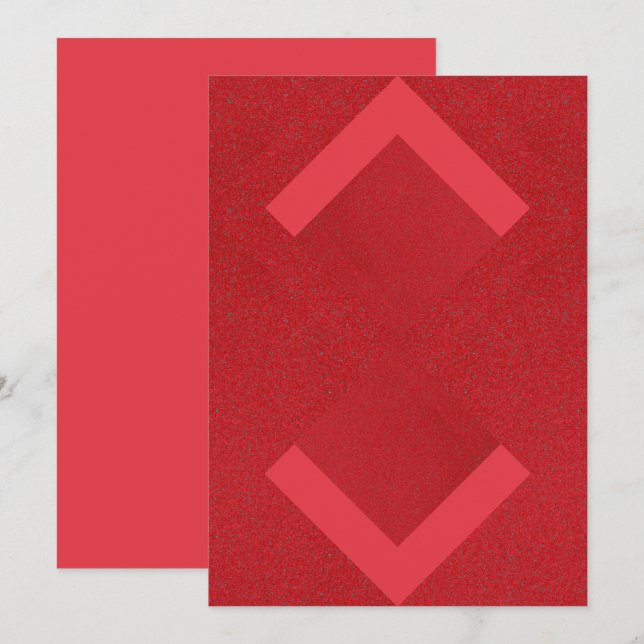 Modern Arrows Red Card – Customisable (Front/Back)