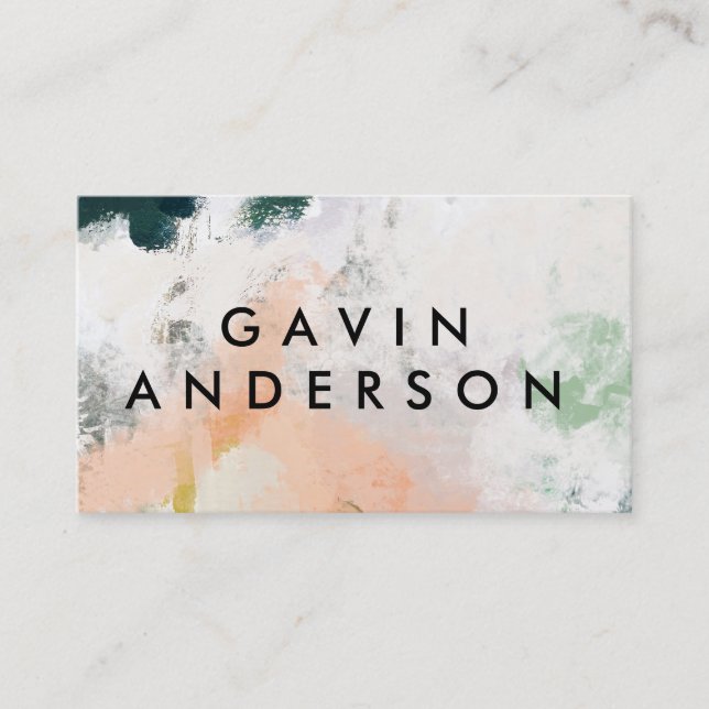 Modern Art Abstract Business Card (Front)