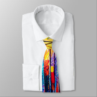 Modern Art Abstract Urban Pattern Artsy Tie