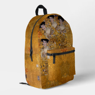 Modern Art bag, Adele, Lady in Gold, Gustav Klimt Printed Backpack