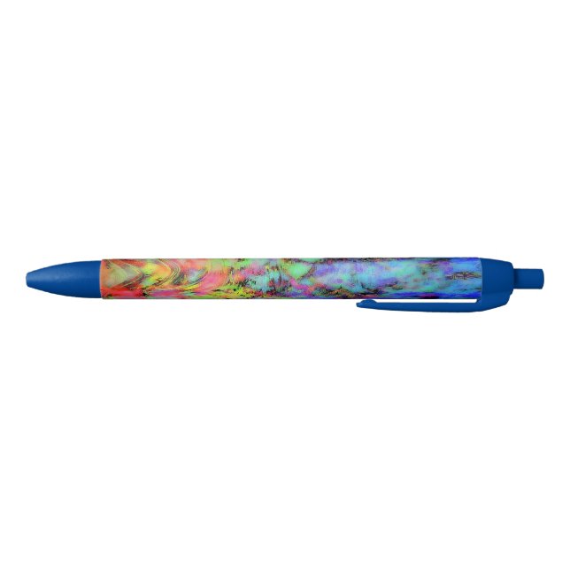 Modern art blue ink pen (Bottom)