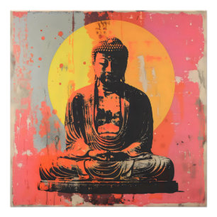 Modern Art Buddha Photo Print