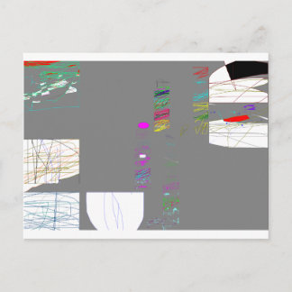 Modern art By Roy Postcard