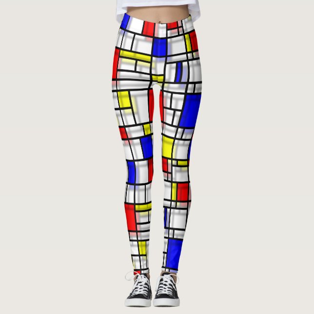 Modern Art Casts a Shadow Leggings (Front)