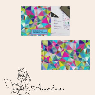 Modern Art Colourful Abstract Background  Business Card