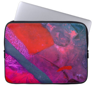Modern art colourful abstract images laptop sleeve