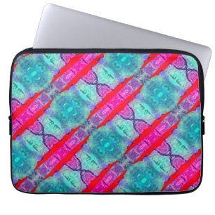 Modern art colourful abstract images laptop sleeve